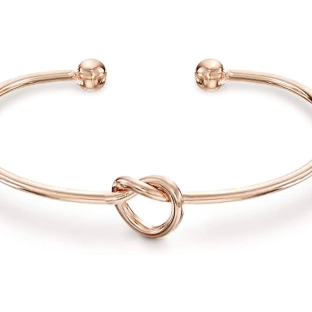14K Rose Gold Love Knot bracelet NEW